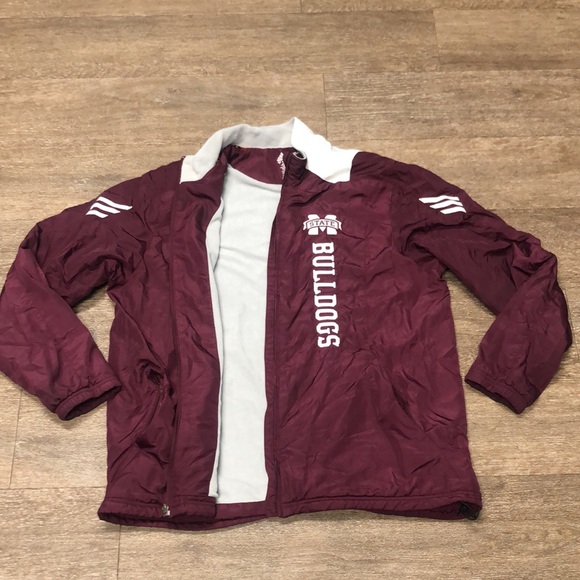 ⬇️⭐️ adidas Mississippi State University Collegiate Men’s Windbreaker Jacket - Picture 11 of 13